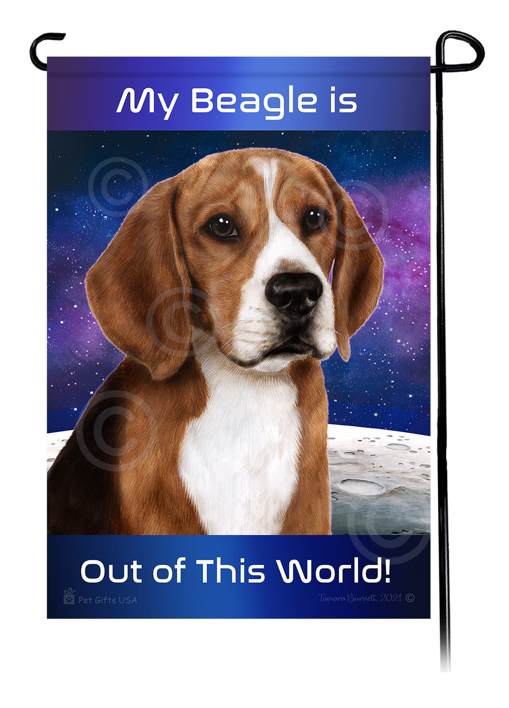 Beagle - Out Of This World Garden Flag