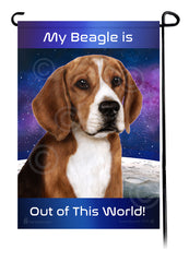 Beagle - Out Of This World Garden Flag