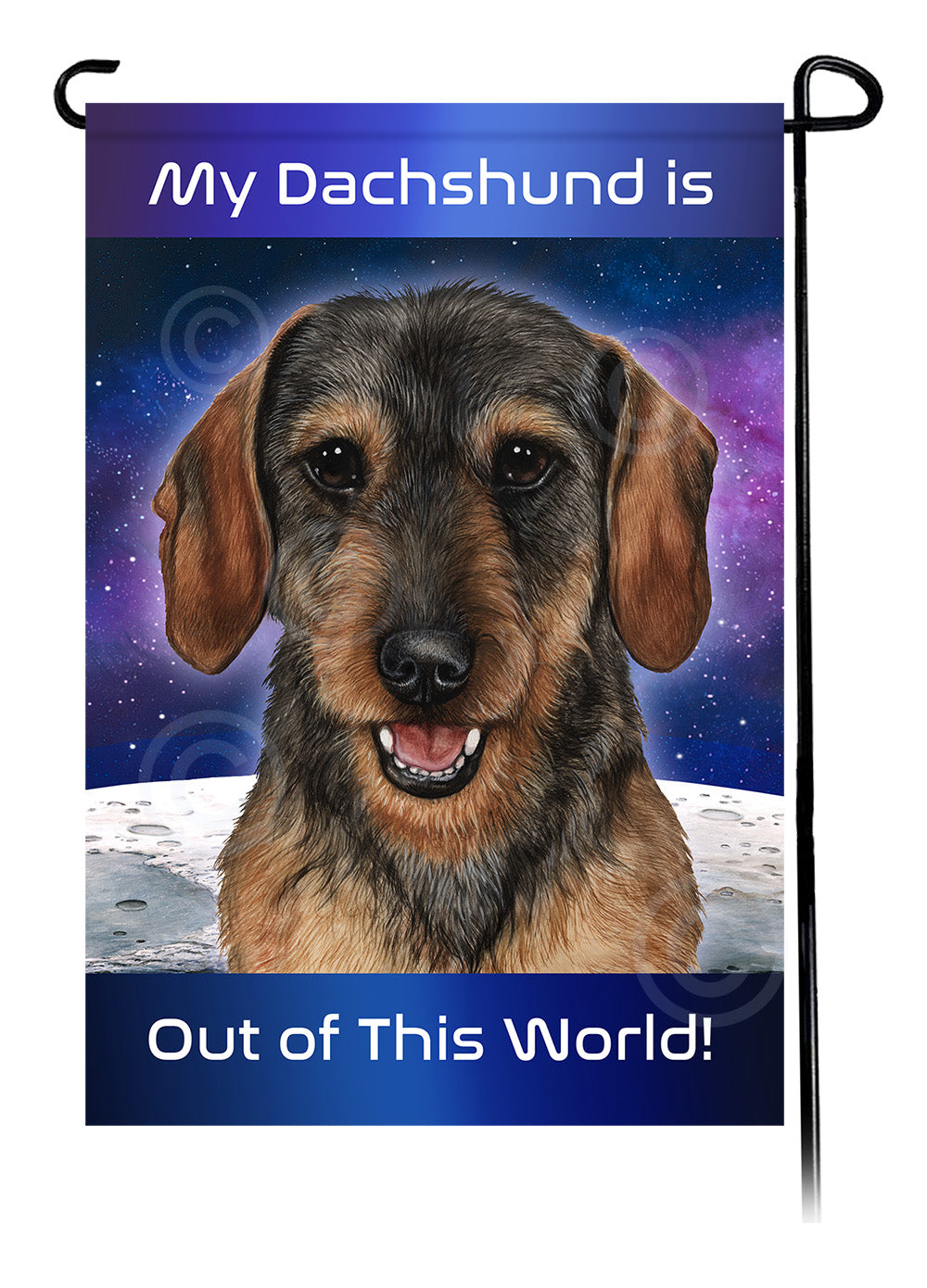 Dachshund WH Wild Boar - Out Of This World Garden Flag