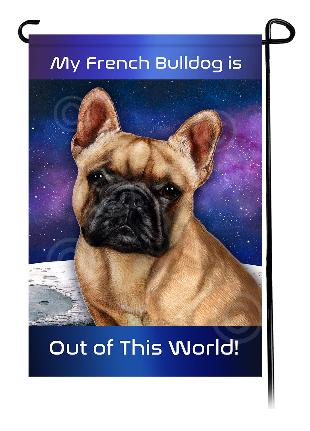 French Bulldog Fawn - Out Of This World Garden Flag