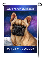 French Bulldog Fawn - Out Of This World Garden Flag