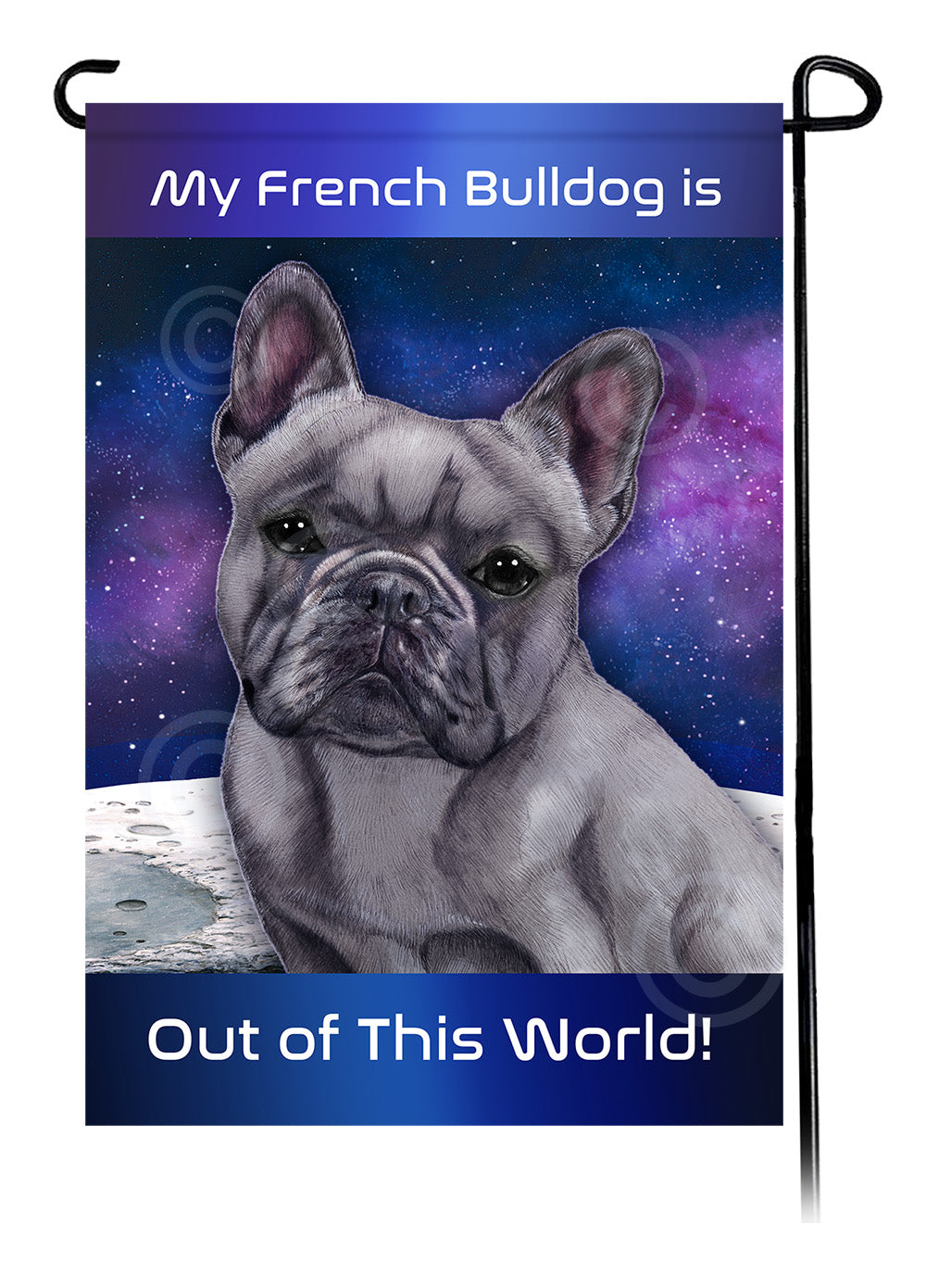 French Bulldog Blue - Out Of This World Garden Flag