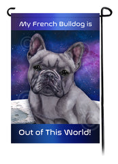 French Bulldog Blue - Out Of This World Garden Flag