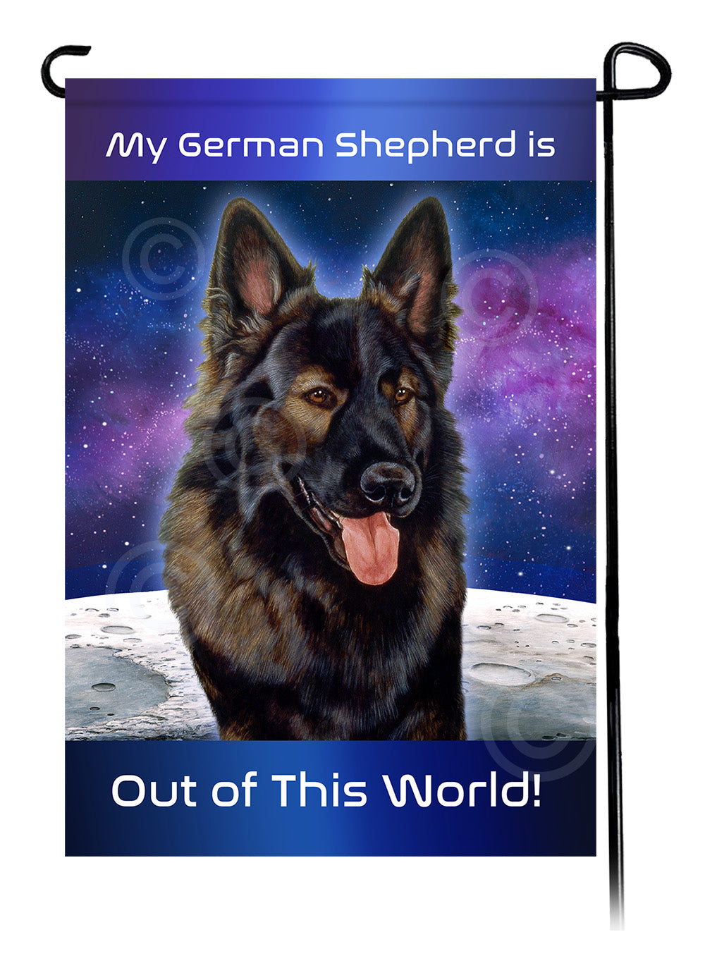 German Shepherd Brown Plush - Out Of This World Garden Flag