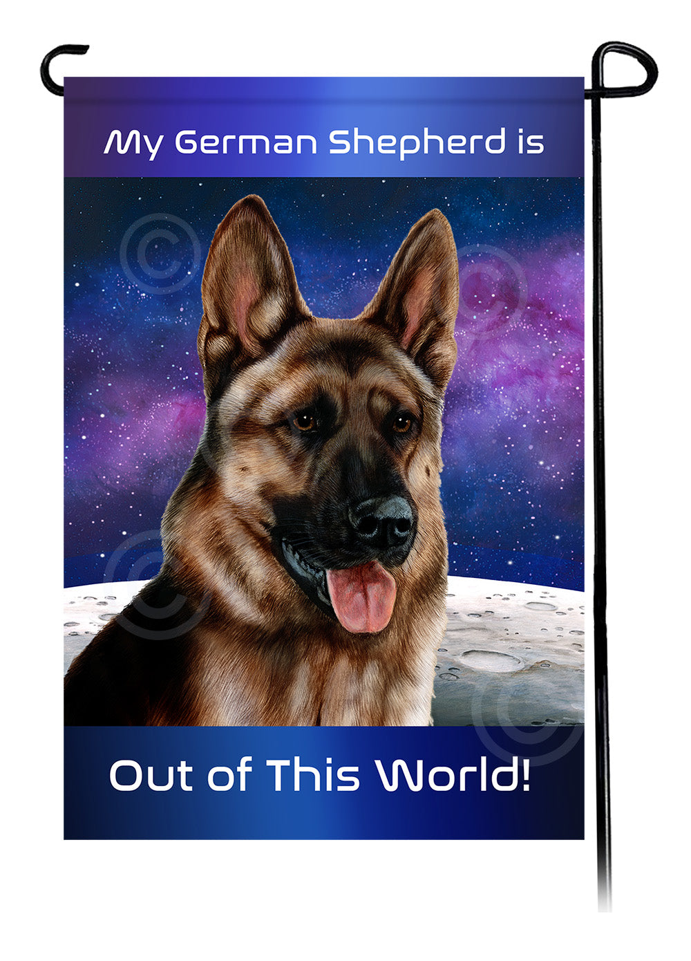 German Shepherd Fawn Sable - Out Of This World Garden Flag