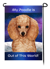 Poodle Apricot - Out Of This World Garden Flag