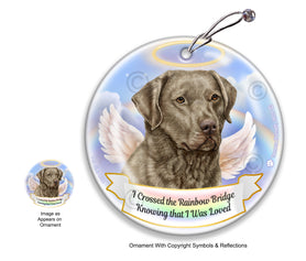 Chesapeake Retriever Sage Rainbow Bridge Memorial Ornament