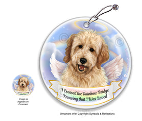 Goldendoodle Rainbow Bridge Memorial Ornament