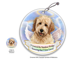 Goldendoodle Rainbow Bridge Memorial Ornament