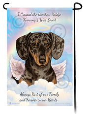 Dachshund SH Dapple Choc & Tan Memorial Flag
