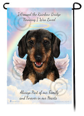Dachshund WH Black and Tan Memorial Flag