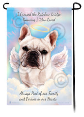 French Bulldog White Memorial Flag