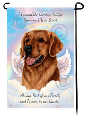 Golden Retriever Red Memorial Flag