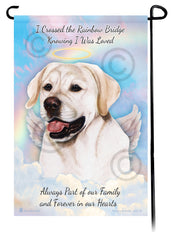Labrador White English Memorial Flag