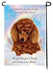 Poodle Red Memorial Flag