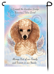 Poodle Apricot Memorial Flag