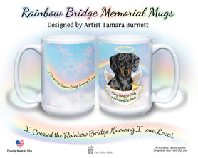 Dachshund SH Dapple Lite Black/Tan - Memorial Mug