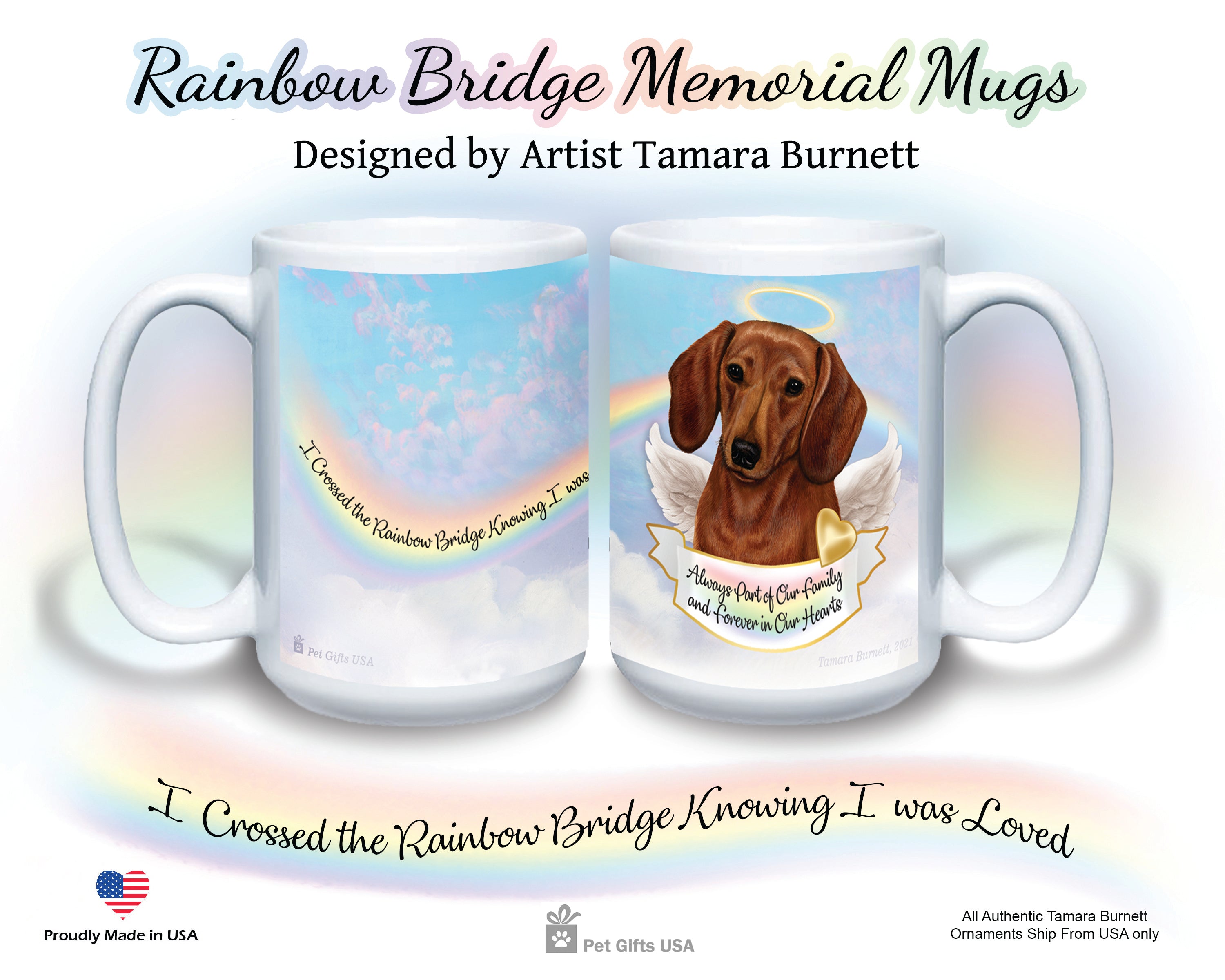 Dachshund SH Red - Memorial Mug