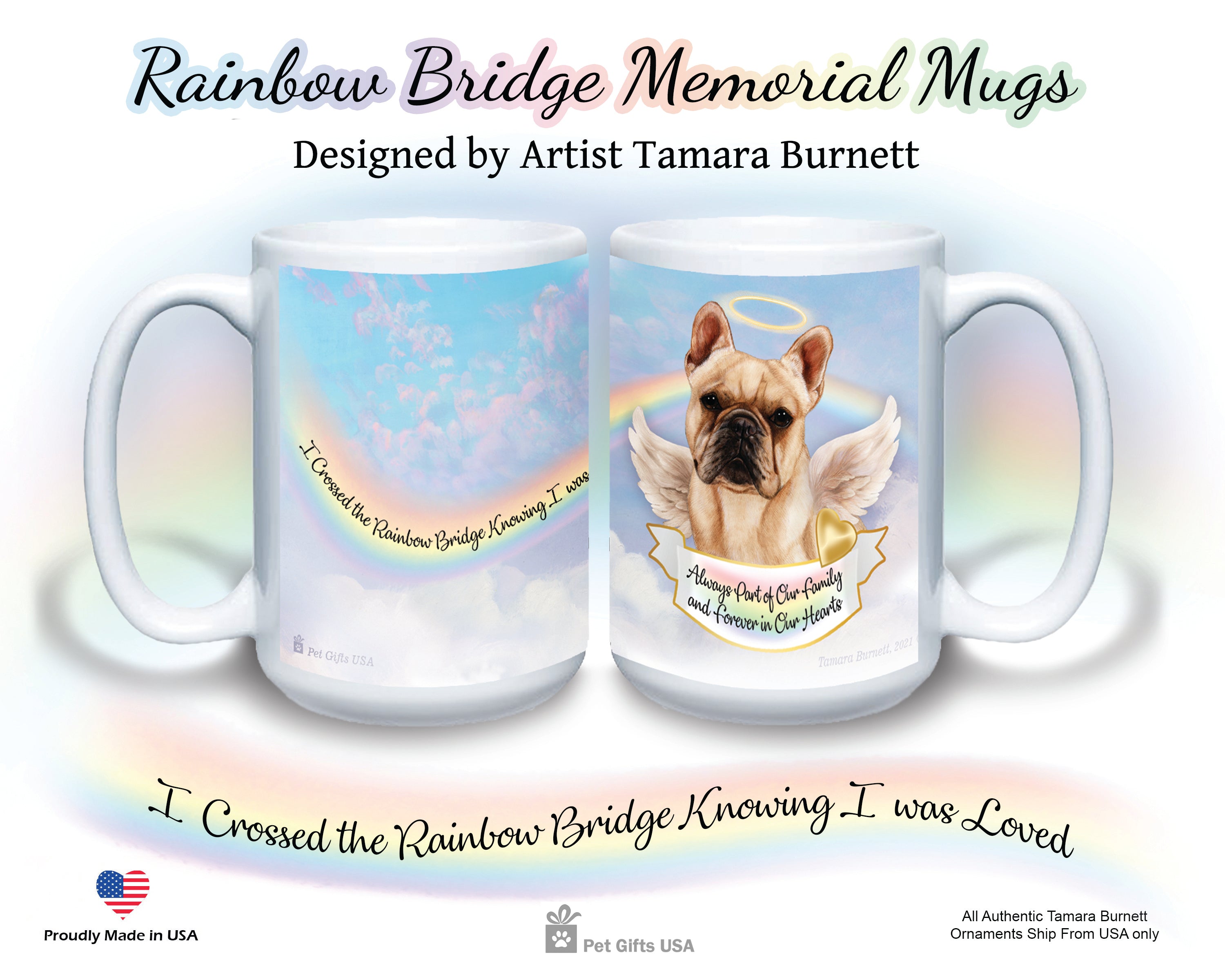 French Bulldog Cream - Memorial Mug
