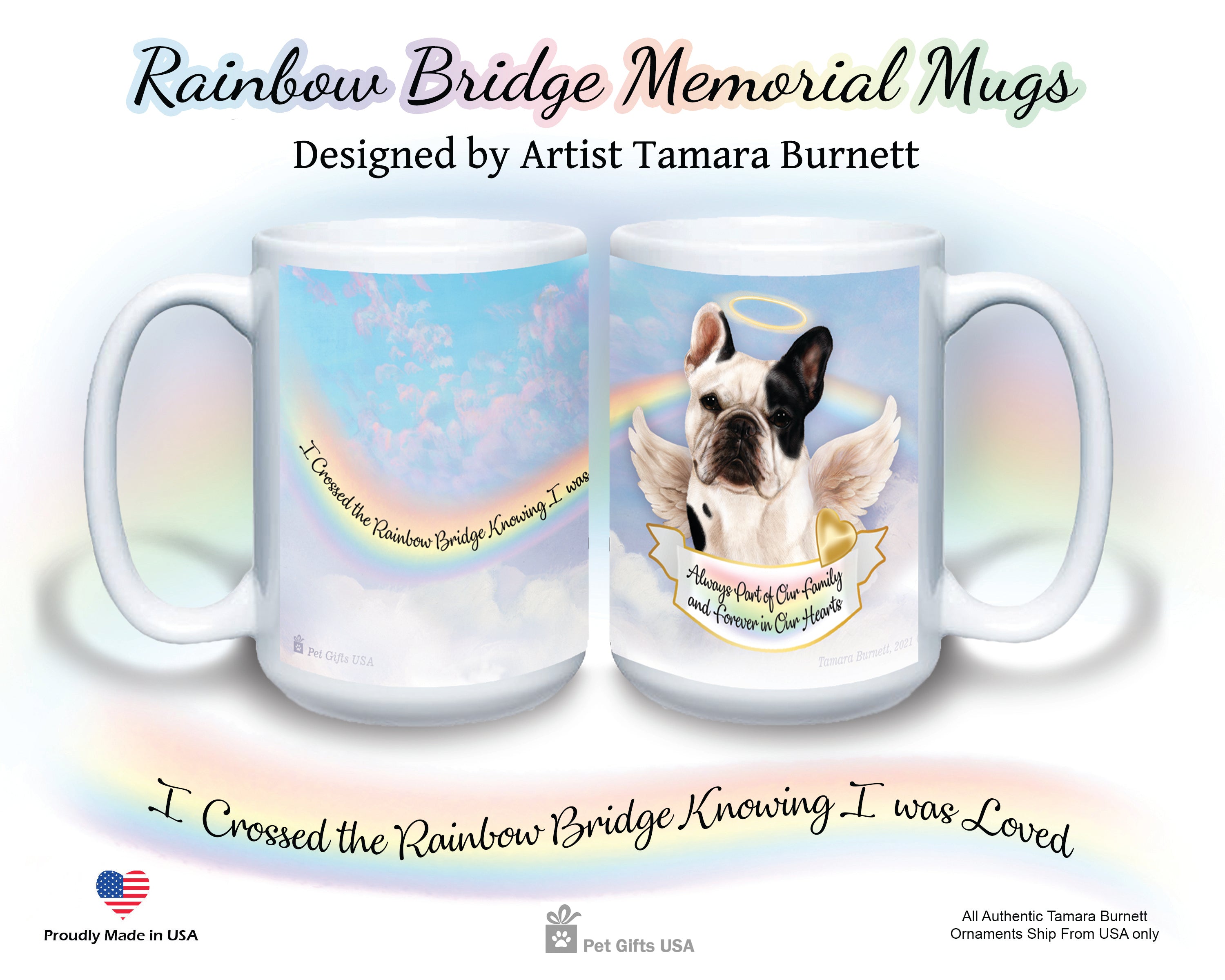 French Bulldog Black/White - Memorial Mug