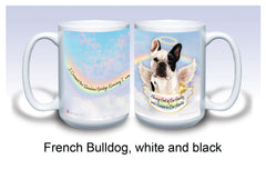 French Bulldog White/Black - Memorial Mug