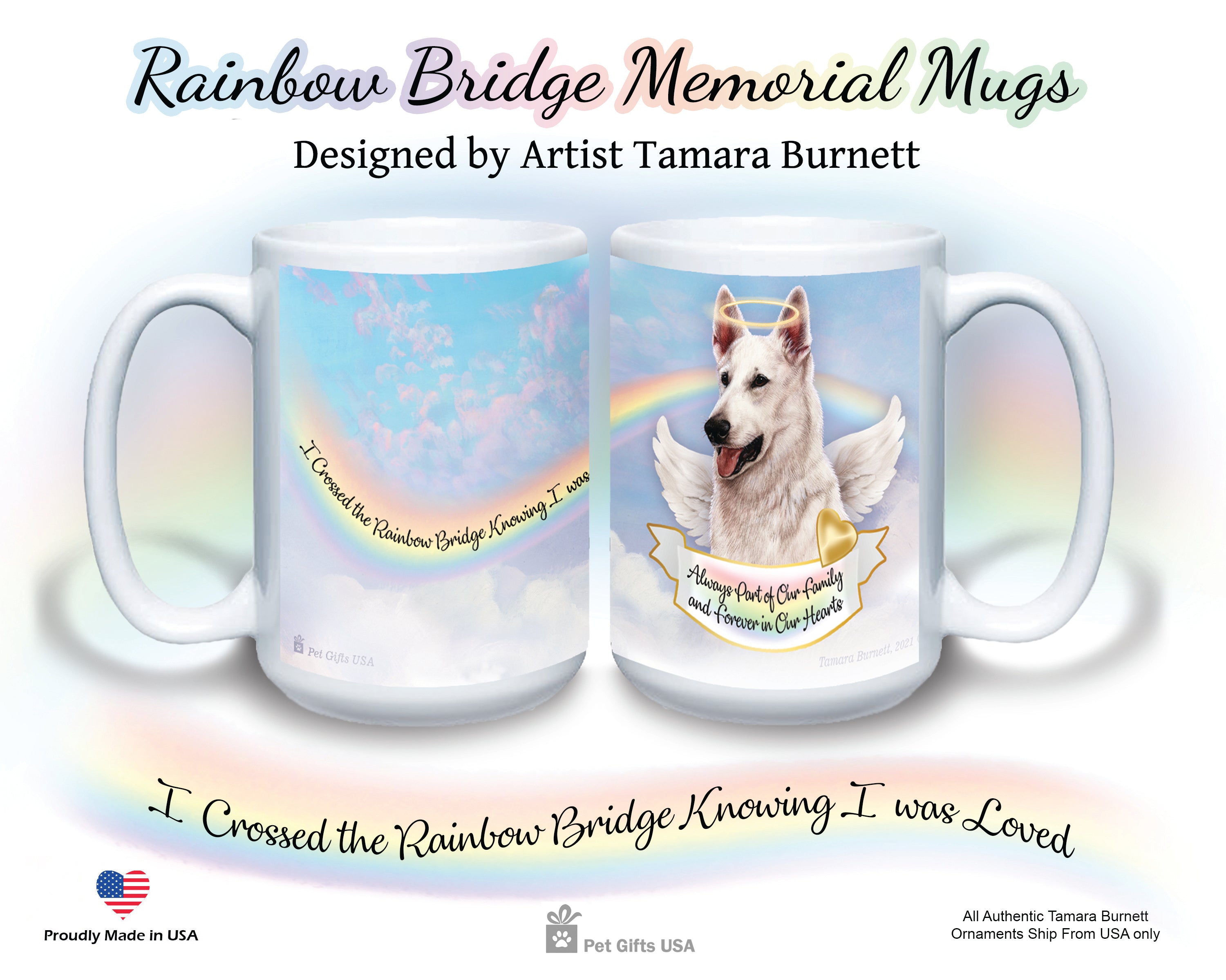 German Shepherd Silver Sable - Memorial Mug