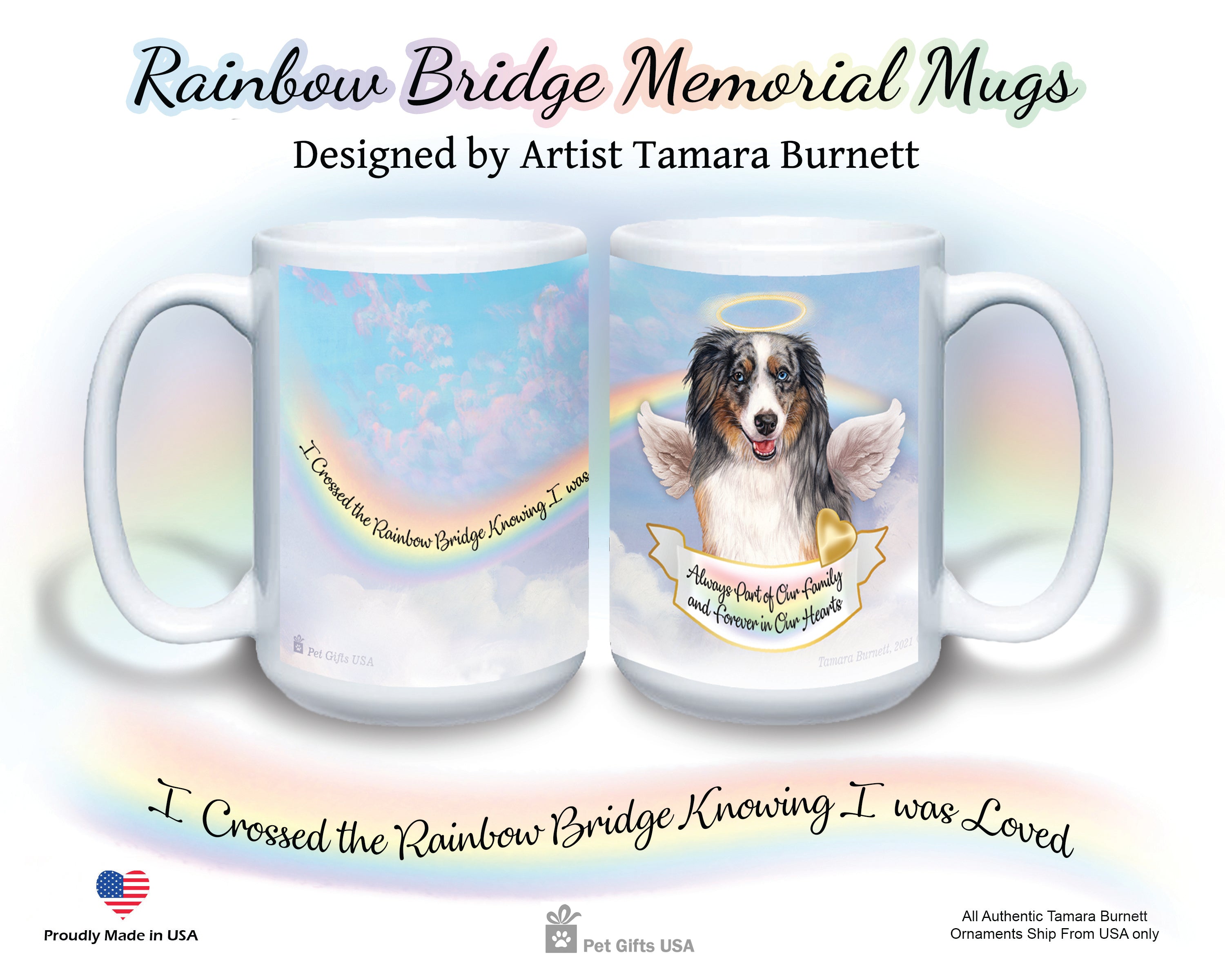 German Shepherd White - Memorial Mug