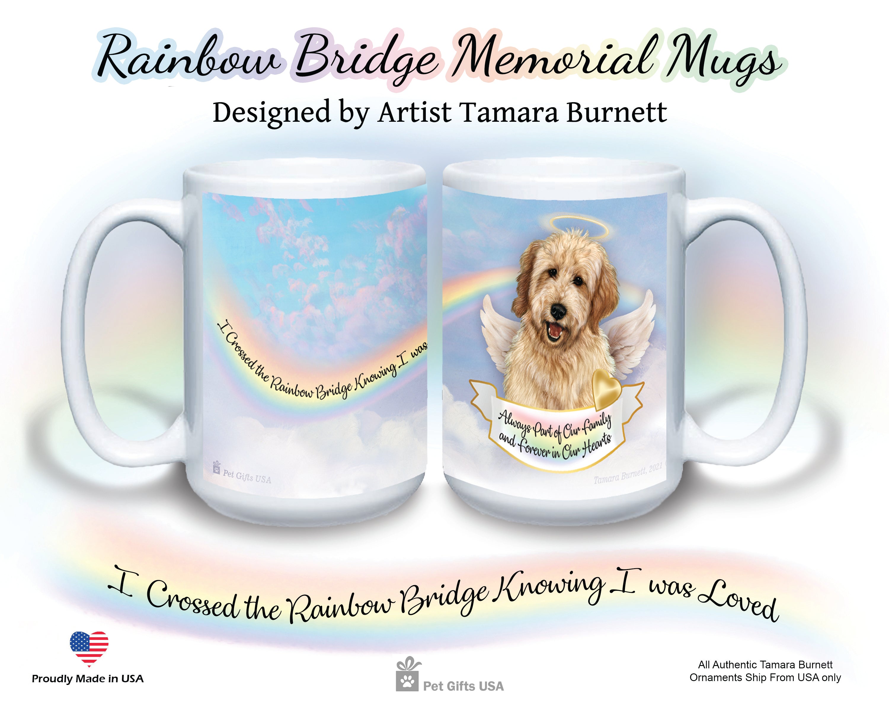 Goldendoodle White - Memorial Mug