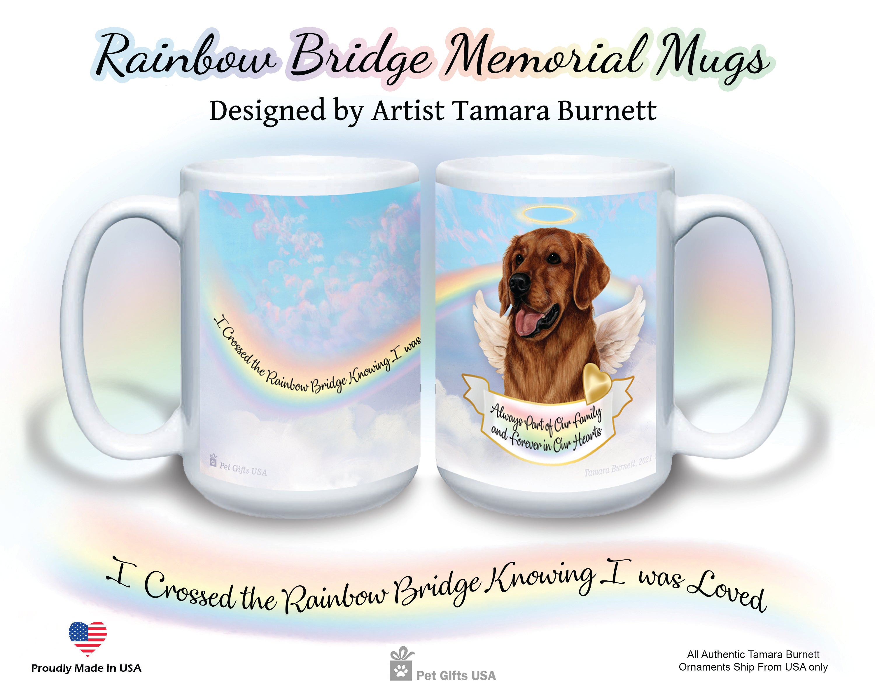 Golden Retriever Red - Memorial Mug