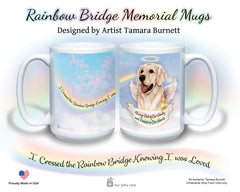Golden Retriever White - Memorial Mug