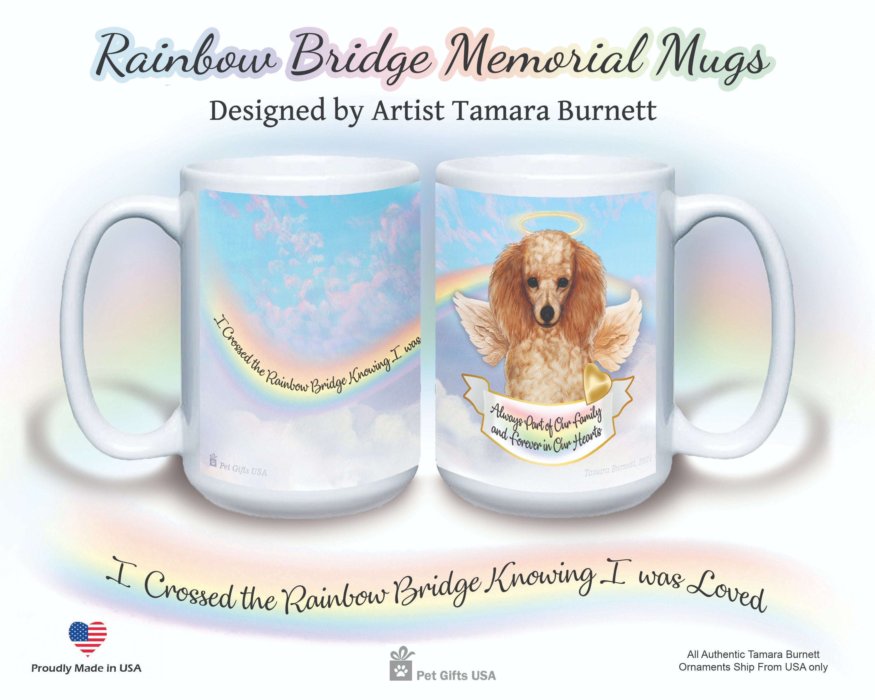Poodle Apricot - Memorial Mug