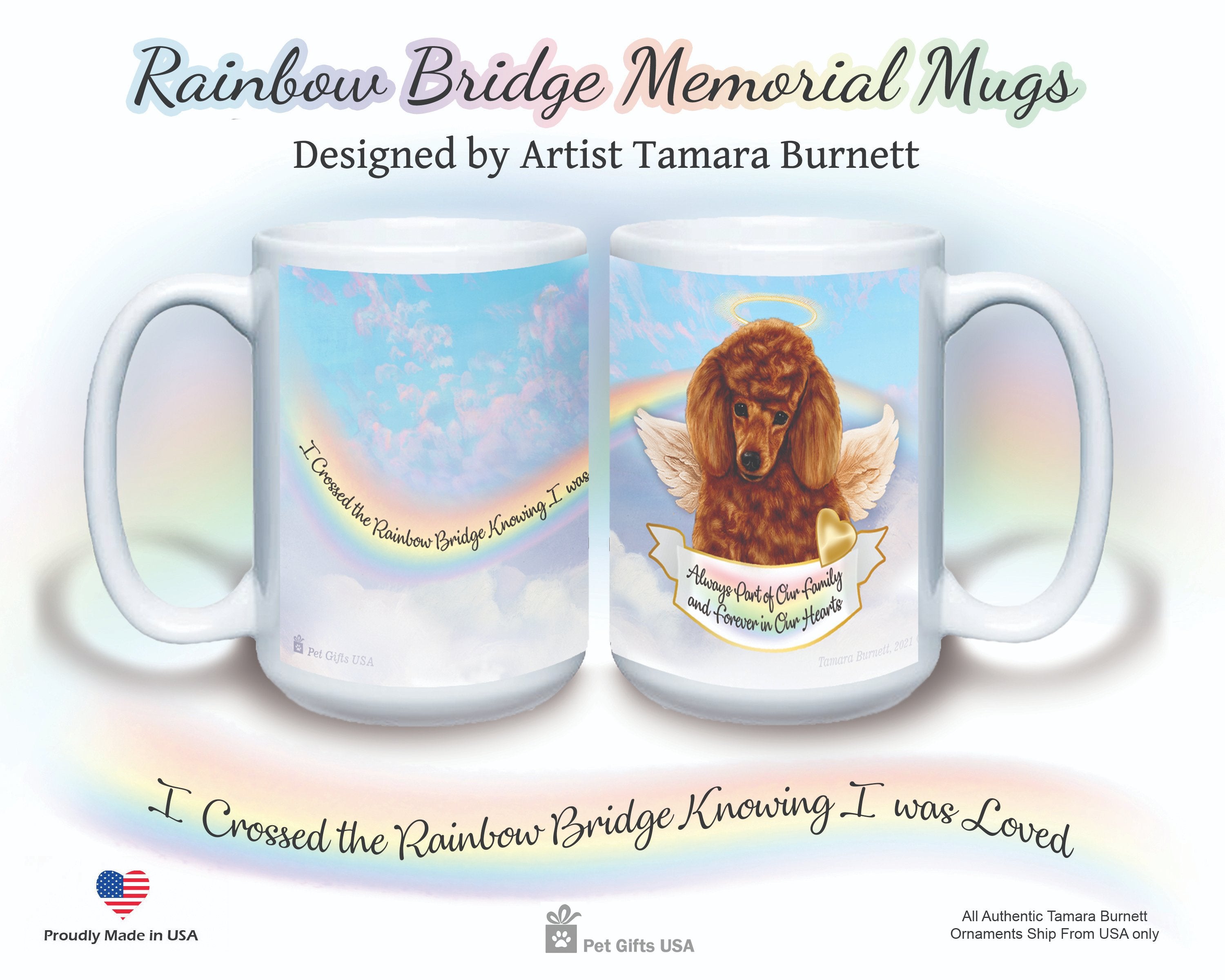 Poodle Red - Memorial Mug