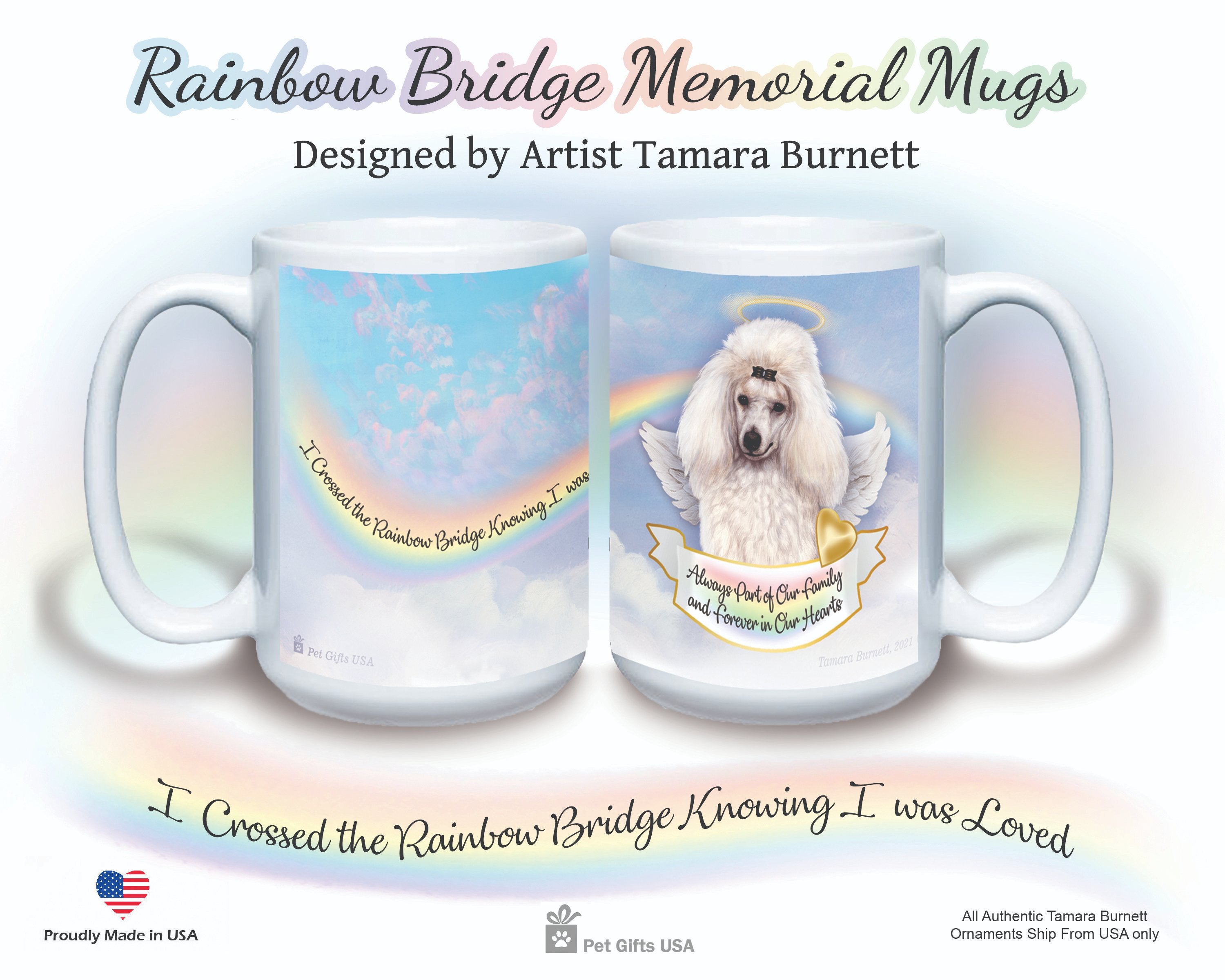 Poodle White Mini - Memorial Mug
