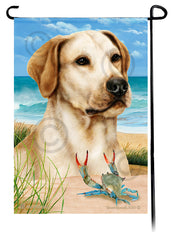 Labrador Retriever Yellow American Summer Beach Garden Flag