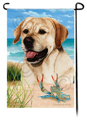 Labrador Retriever Yellow English Summer Beach Garden Flag