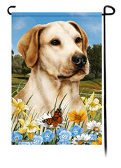 Labrador Yellow American Summer Flowers Garden Flag