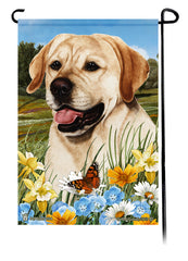 Labrador Yellow English Summer Flowers Garden Flag