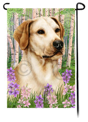 Labrador Yellow American Spring Flowers Flag