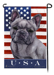 French Bulldog Blue True Blue Garden Flag