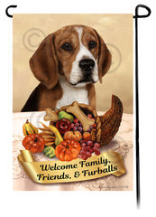 Beagle Thanksgiving - Garden Flag