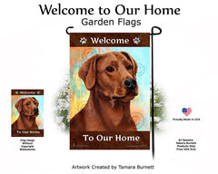 Labrador Retriever American Red Welcome To Our Home - Garden Flag