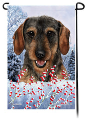 Dachshund (WH Wild Boar) - Winterberries Garden Flag