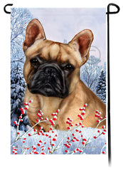 French Bulldog (Fawn) - Winterberries Garden Flag