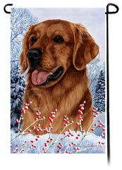 Golden Retriever (Red) - Winterberries Garden Flag