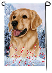 Golden Retriever (Gold) - Winterberries Garden Flag