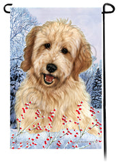 Goldendoodle (Blonde) - Winterberries Garden Flag