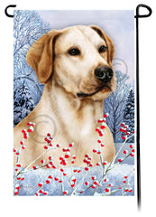 Labrador Retriever (American Yellow) - Winterberries Garden Flag
