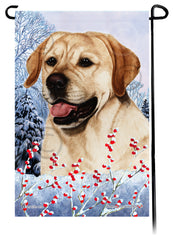Labrador Retriever (English Yellow) - Winterberries Garden Flag