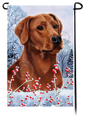 Labrador Retriever (American Red) - Winterberries Garden Flag
