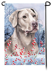 Labrador Retriever (American Silver) - Winterberries Garden Flag